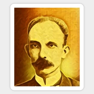 José Martí Golden Portrait | Jose Marti Artwork 8 Sticker
